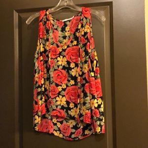 Lush floral tank top